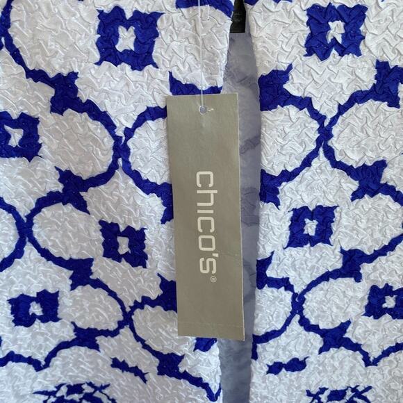 NWT sz 1 (8/10) Chico’s Travelers Collection Moroccan Crushed Jacket - Picture 4 of 8